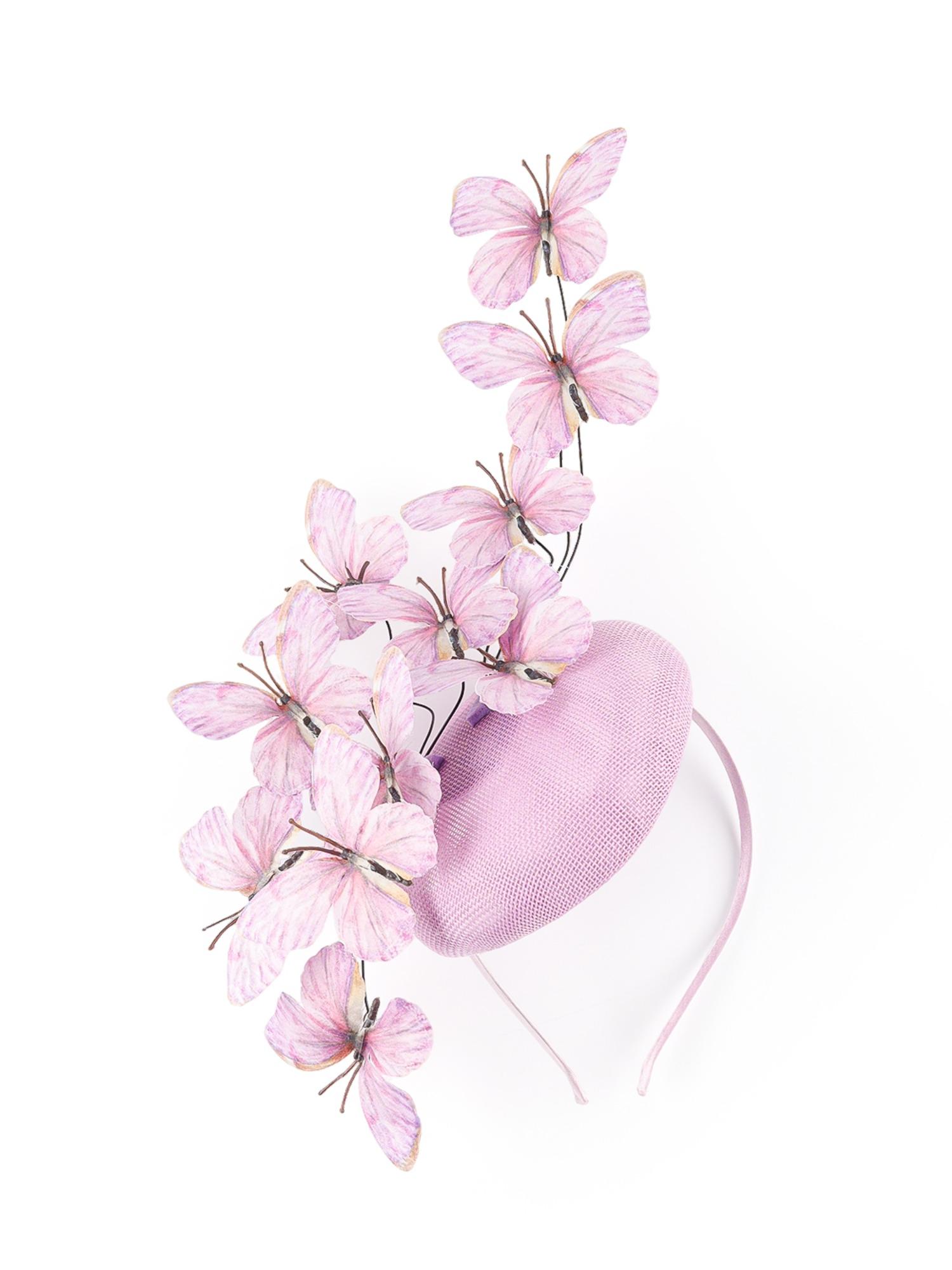 Butterfly Fascinator Hat Feather Tea Party Hat Monarch Butterfly Headband Fascinators for Wedding