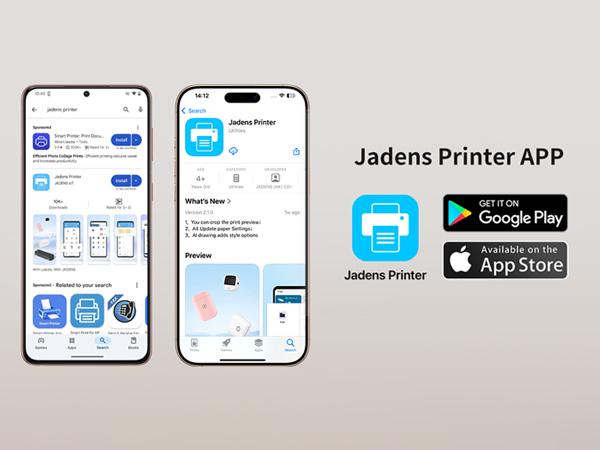 【JADENS】 Shipping Label Printer 668BT, Bluetooth Wireless Thermal Label Printer, Compatible with iOS, Android, Windows, Mac, Chromebook, Widely Used for Etsy, Ebay, Shopify, USPS