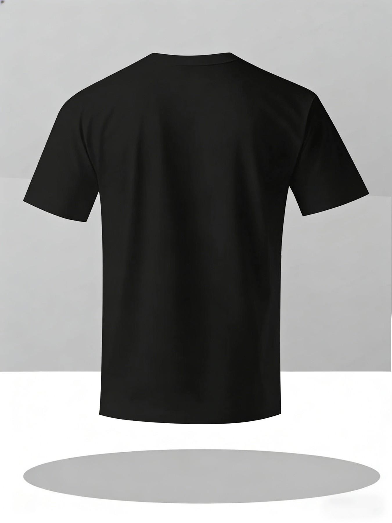 Men's Casual Geometric Print Long Sleeve T-Shirt, Fitted H-Type Summer Streetwear, Quick-Dry Sporty Top, Trendy Fashion Apparel