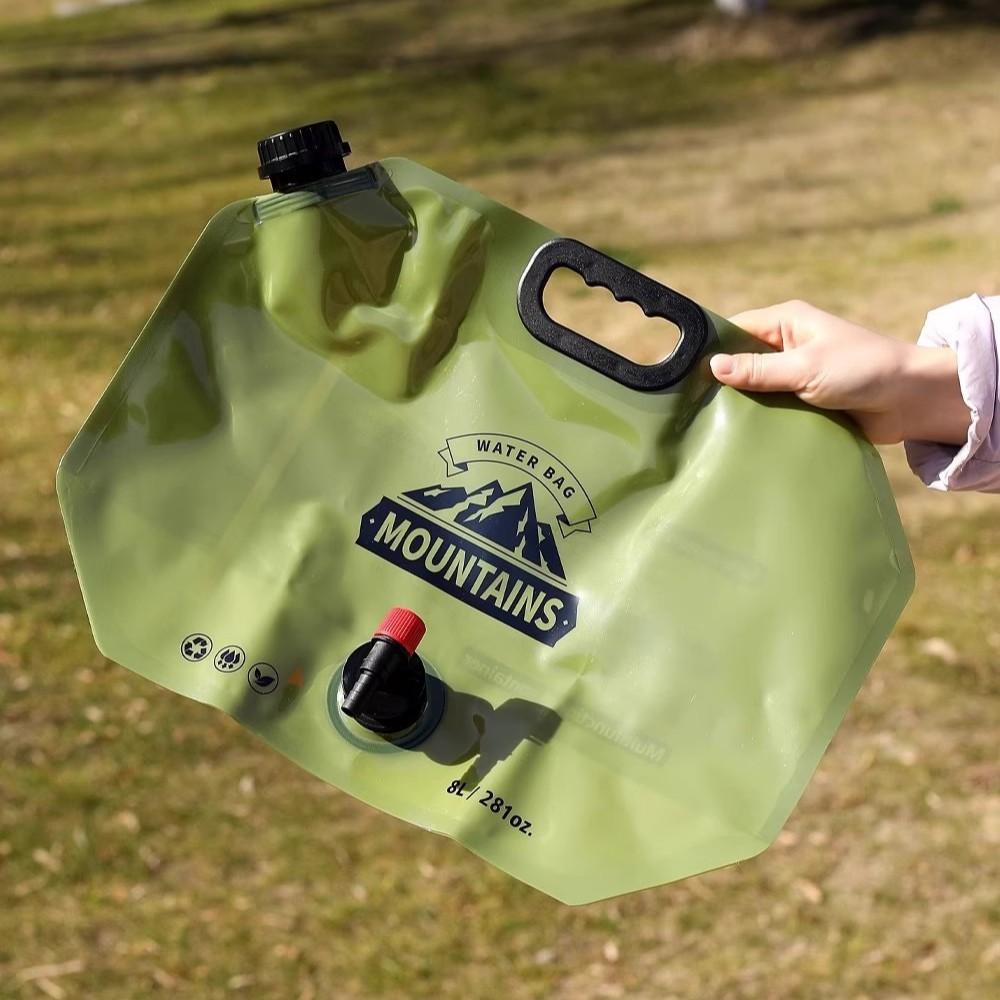 2-Pack Portable Outdoor Water Bags, Foldable Pe Square Storage Bags, Ideal for Camping, Picnics, and Travel, Durable and Lightweight Design