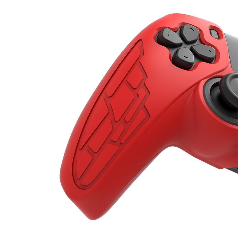 Ps5 Controller Protective Case, Silicone Thumb Grip, Perfect Fit, Includes Two Joystick Caps and Stickers, Shockproof Washable Gift