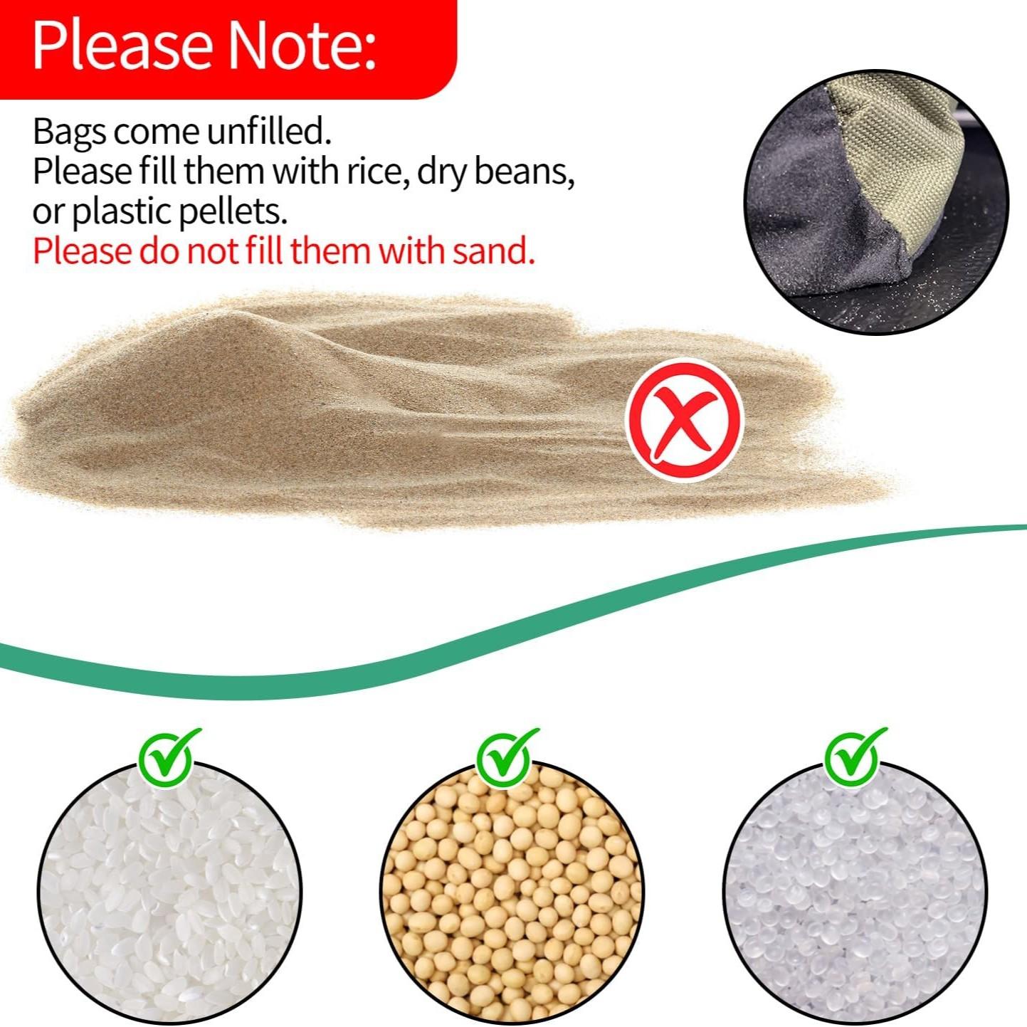 Tactical Shooting Rest Bag, Unfilled Front and Back Sandbag Support Stand, Suitable for Hunting, 600D Nylon Material, Empty State