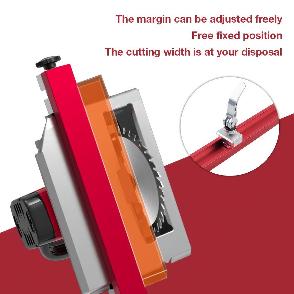 Portable Circular Cutting Machine Base Plate Adjustable Woodworking Tool, Fixed Ruler Holder for DIY Decoration, Convenient Trim Board Adapter Accessory