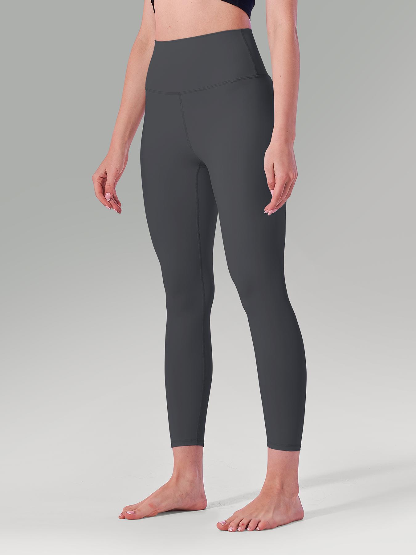 Women's Solid High Waist Sports Leggings, Breathable Comfortable Skin-friendly Yoga Leggings, High Stretch Seamless Leggings for Yoga Gym Workout