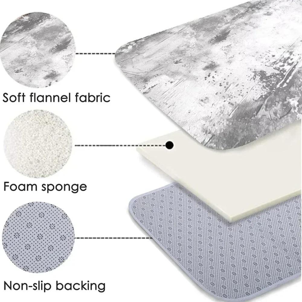 3pcs Bathroom Anti Slip Pad Set, Brown Tree Stump Annual Ring Print, Soft Flannel, Non Slip Bathroom Mat, U-Shaped Toilet Mat, Toilet Lid Mat, Bath Mat Rug, Fashionable Modern Design, Versatile Home Decor, Bathroom Decor/Accessories