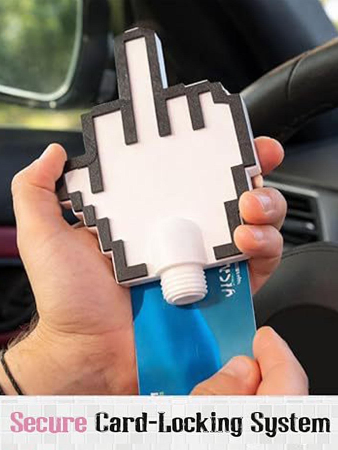 3D Printed Magic Wand Touch Payment, Non-Contact Card Holder, Middle Finger Magic Wand, Ideal for Contactless Payments, Perfect for Card Transactions