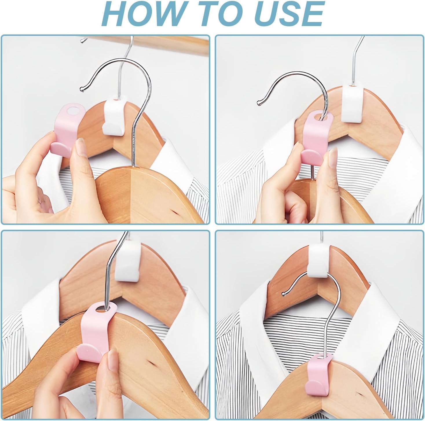 20 Pack Space Saving Hanger Connector Hooks Durable Plastic Vertical Closet Organizer, Multi-Color Hanging Hooks for Clothes & Storage Boxes, Heavy Duty Wardrobe & Dorm Storage 20 Pack Space Saving Hanger Connector Hooks Durable Plastic Vertical Closet Organizer, Multi-Color Hanging Hooks for Clothes & Storage Boxes, Heavy Duty Wardrobe & Dorm Storage