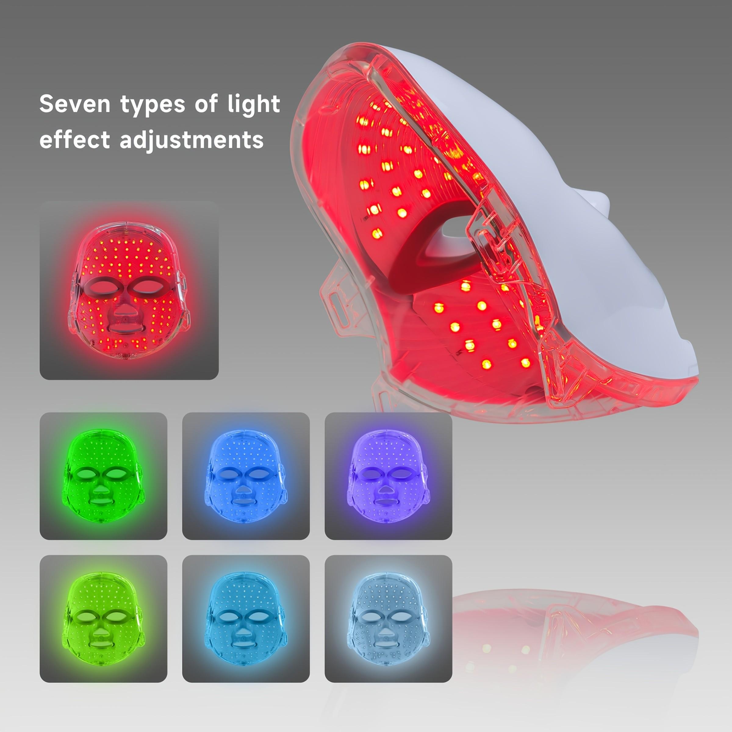 2027 New Light Therapy Mask, LED Mask, Skin Repair, Acne Removal, Anti-Wrinkle, Portable Skincare Tool, Facial Care Tools, USB Charging, Home Beauty Kit, Free Cleansing Brush