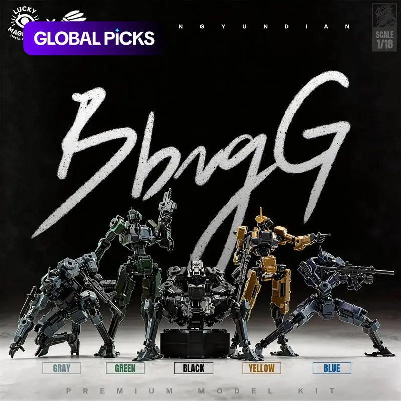 1/18 Scale Sci-Fi Mecha Assembly Model, Highly Movable Robot Model, Collectible Articulated Model, 3mm Universal Interface, Full Set Accessories, Ideal Gift #GLOBAL PICKS