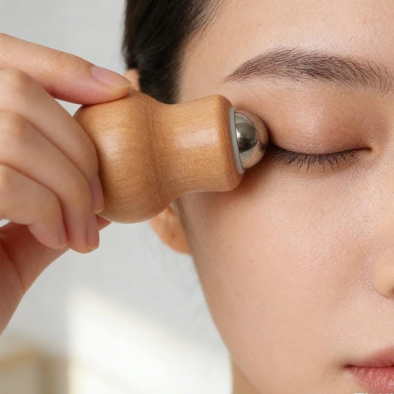 Spherical Massage Tool — Creative Face & Full-Body Massager | Compact & Portable Wooden Design | Ideal for Home & Office Use | Acupoint Massage Device | Mother's Day Gift