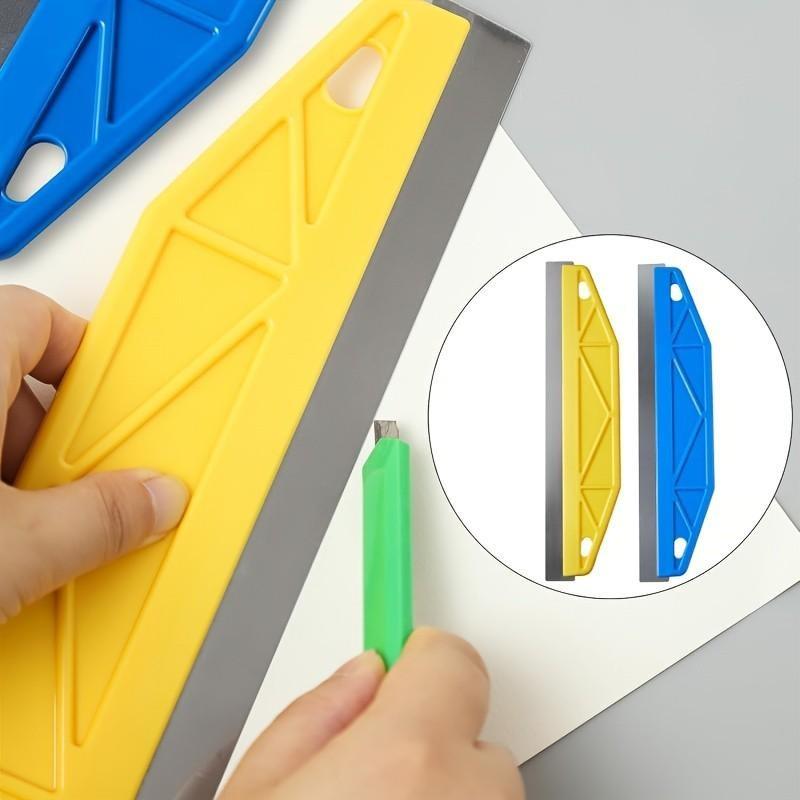 Professional 12-Inch Paint Protection Corner Guard, Ergonomic Handle, Durable Plastic and Metal, Ideal for Wall Trimming and Wallpaper Cutting