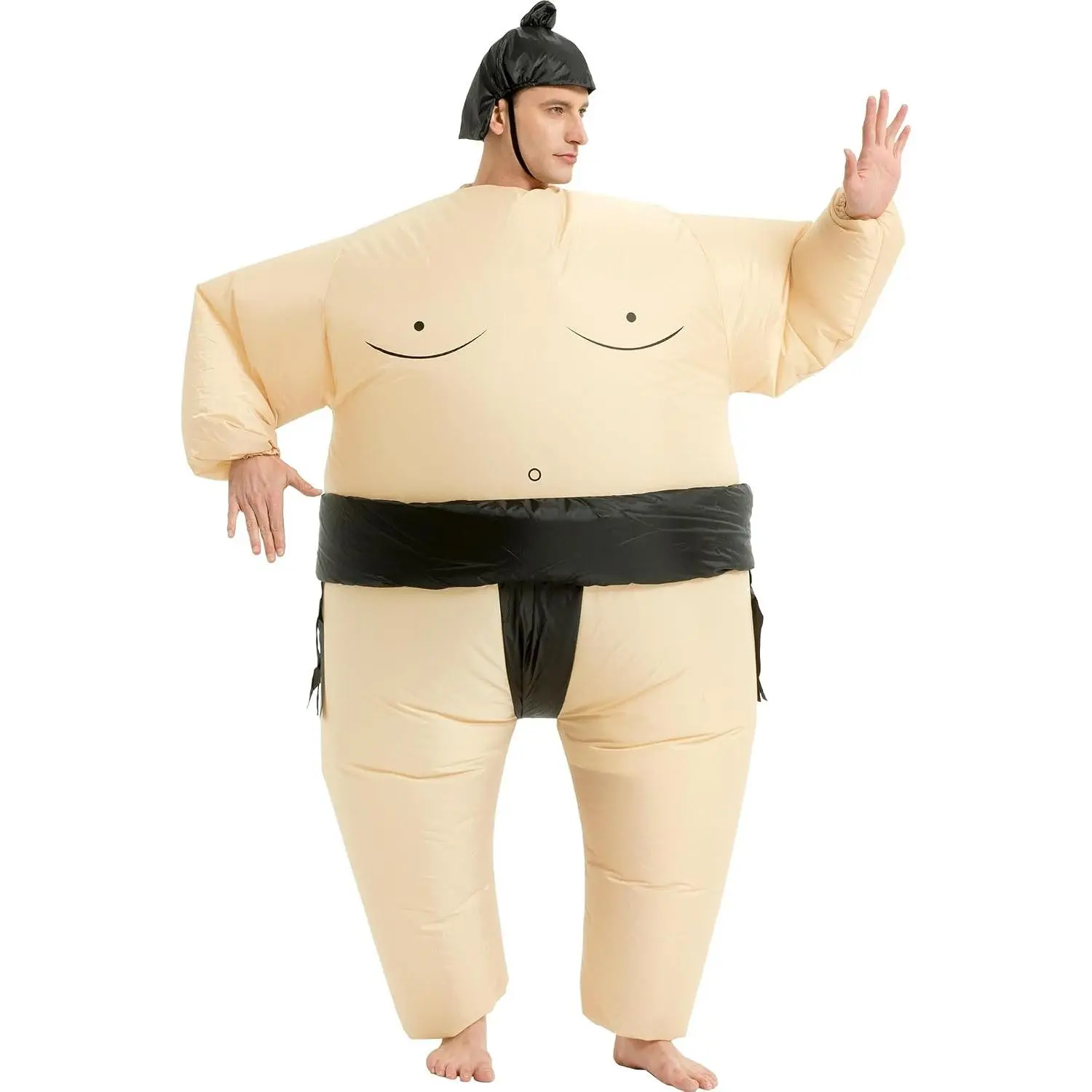 Halloween Inflatable Sumo Wrestler Costume for Adults, Blow Up Suit for Men and WomenGift