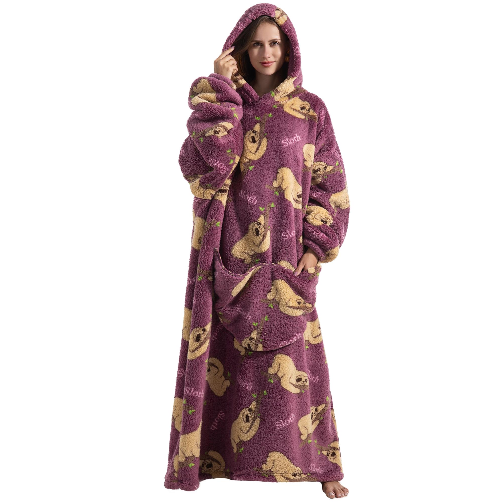 Oversized Wearable Blanket Hoodie for Women & Adults, Super Soft, Warm & Cozy with Giant Front Pocket, Perfect Christmas & Valentine's Day Gift #GLOBAL PICKS