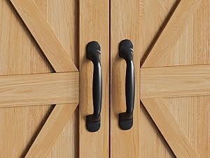 Vabches Over Toilet Storage with 2-Door Design Over The Toilet Storage Cabinet with Shelves Bathroom Organizers and Storage with Anti-Tip Device Over Toilet Organizer for Bathroom,Restroom,Laundry