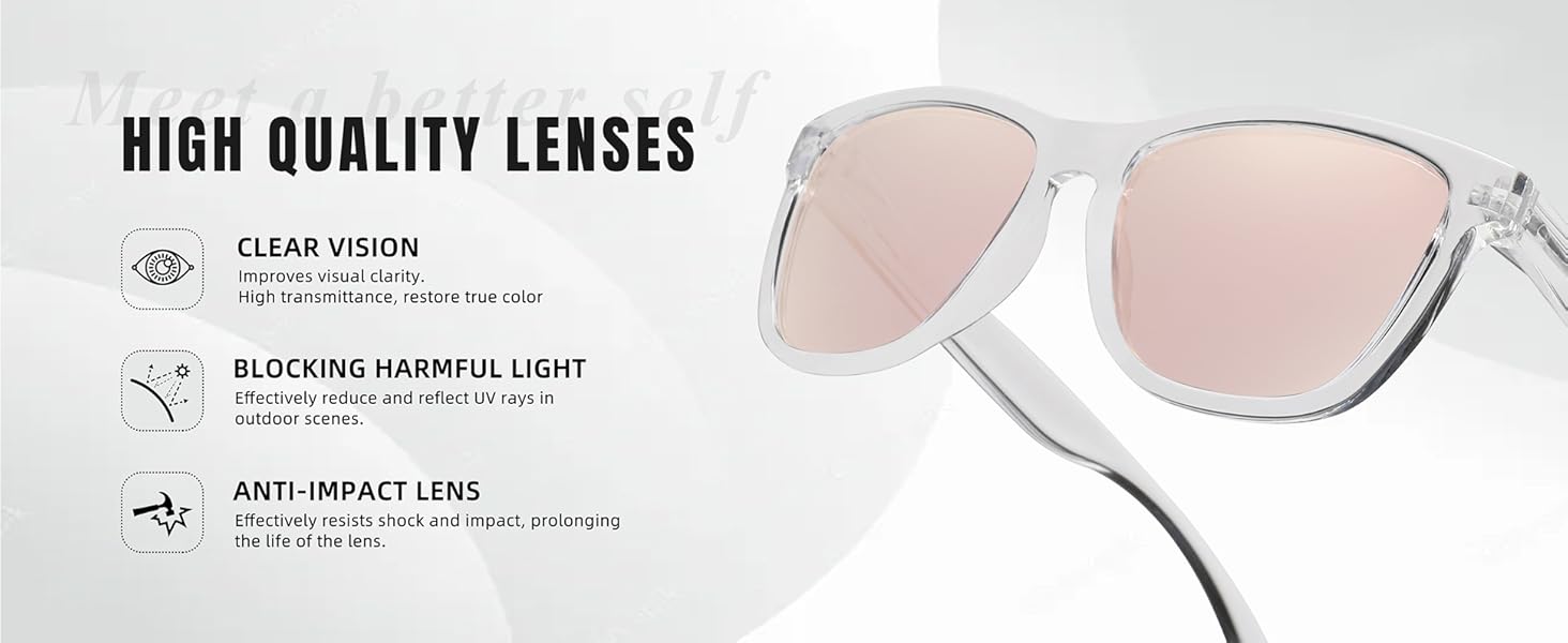 Carefully 4 Pairs Classic Polarized Glasses for Women - Lightweight Durable Sunglasses, UV Protection, Polycarbonate Lenses, Polished Frame, High Definition, Trendy Beach Eyewear, Women's Accessories, Gifts for Women, Womens Gifts 759-4