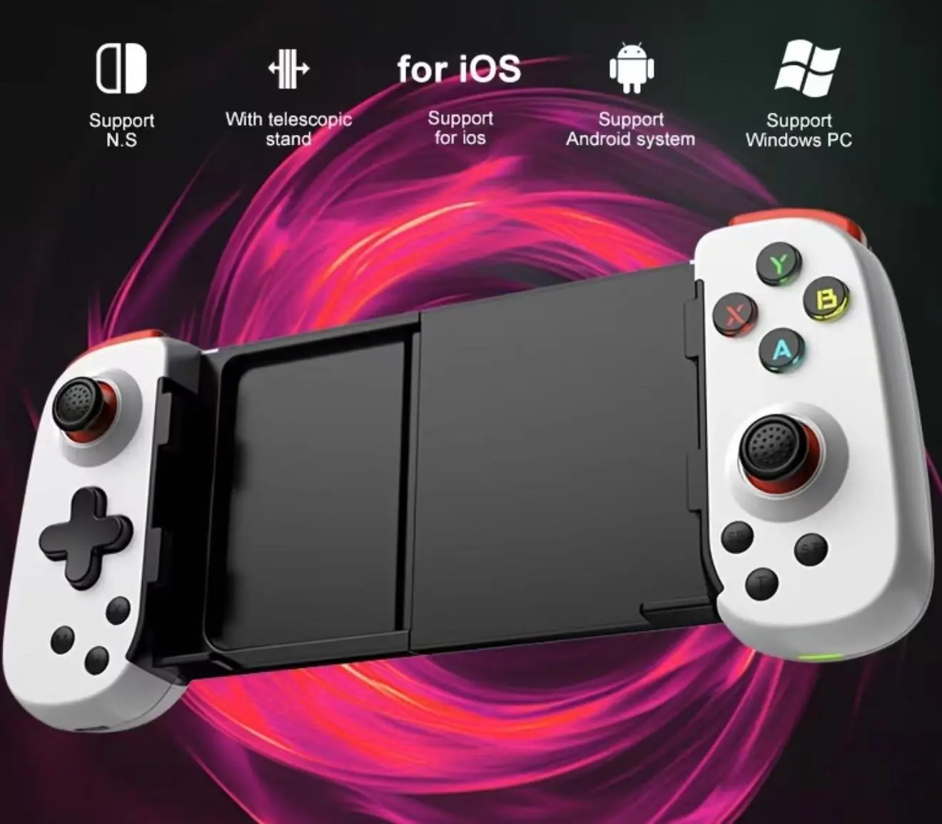 Mobile Game Controller for iPhone 18-11 for iPad for Galaxy S27-S21 Android Phone/Tablet, Wireless Gamepad for Xbox for Cloud Gaming for PS Remote for COD for Warzone Mobile for Genshin for Roblox for Diablo