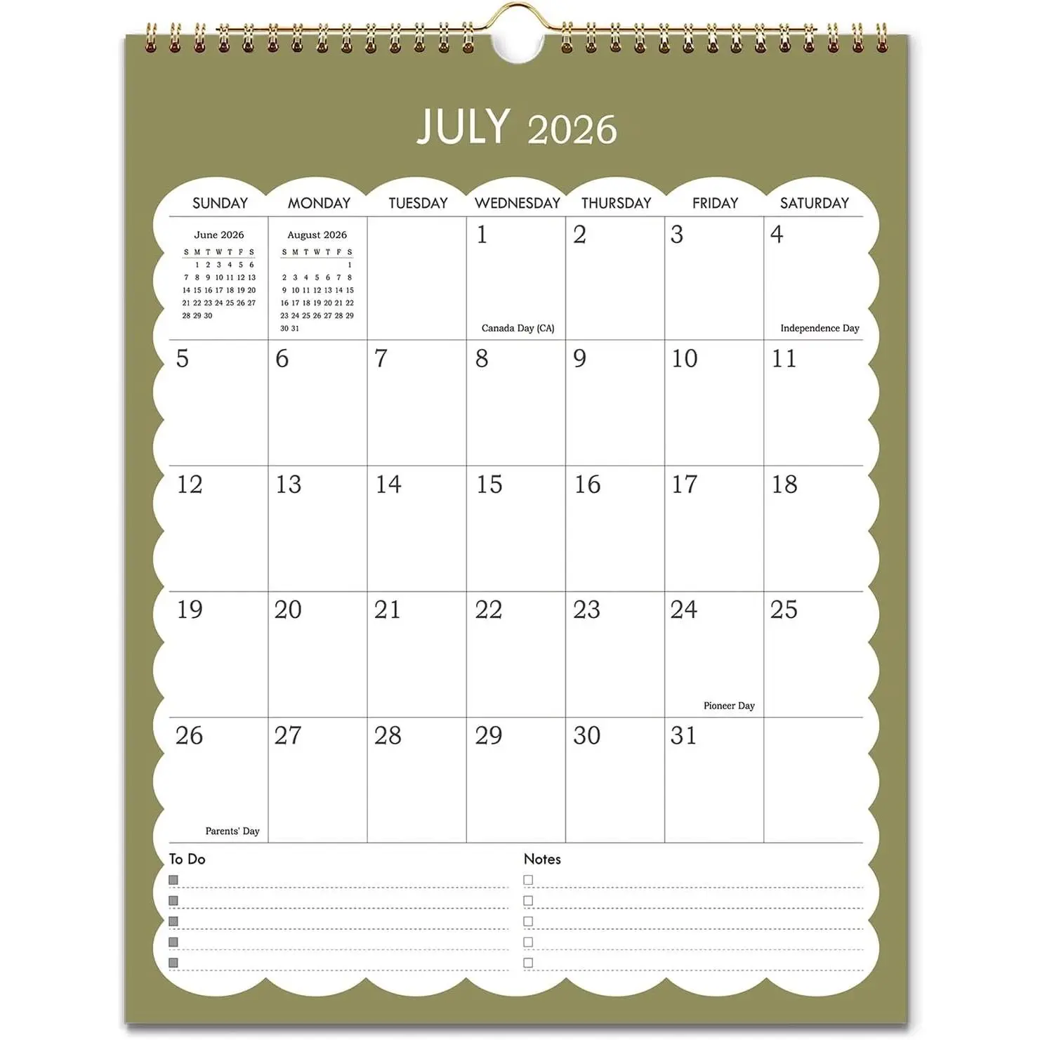 2026-2027 Calendar - 11 x 14 Vertical Calendar from Jul 2026 to Dec 2027 | 18 Month Vertical Wall Calendar, Monthly Calendar, Strong Twin-Wire Binding, Thick Paper for Office, School, Home