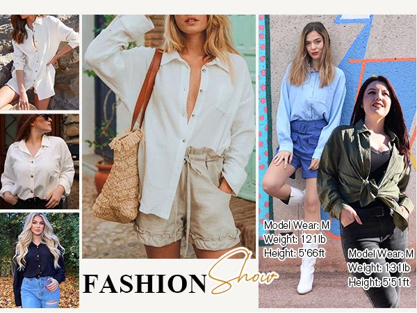 HOTOUCH Women‘s Button Down Shirts Casual Long Sleeve Dress Shirt Textured Collared Work Blouse Top with Pocket HOTOUCH Women‘s Button Down Shirts Casual Long Sleeve Dress Shirt Textured Collared Work Blouse Top with Pocket