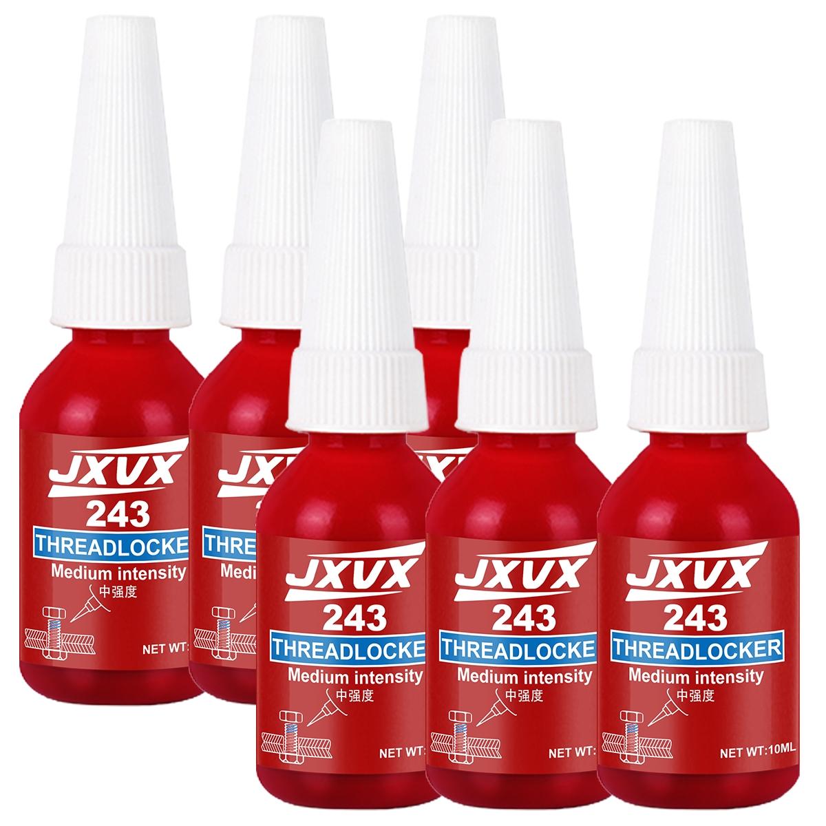 243 Threadlocker. Thread locking adhesive. High‑strength anaerobic glue. Heat‑resistant. Special adhesive for anti‑loosening and fastening. Prevents automobile wheel hub bolts from loosening.