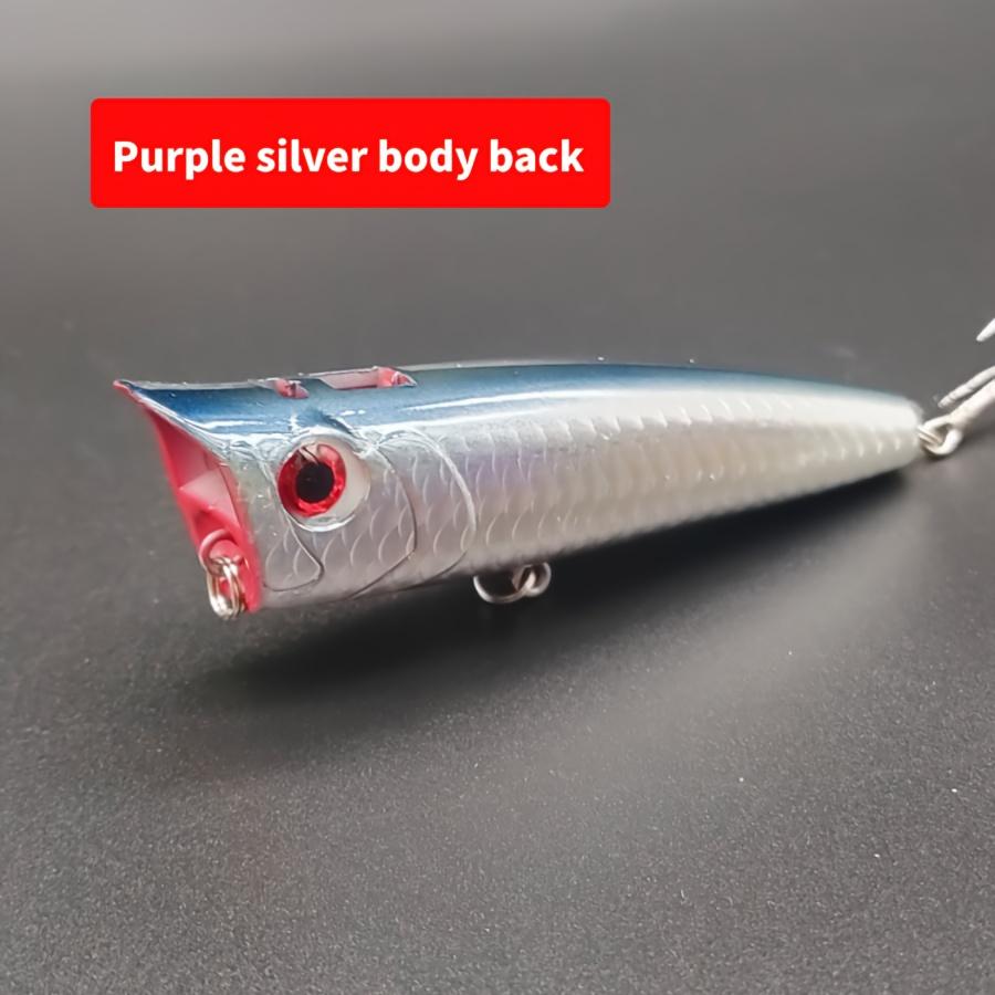 1pc Water Spray Wave Crawling Bait Surface Long Throw Floating Water Wave Bait Night Light Noise Hooked Mouth Bass Fake Bait