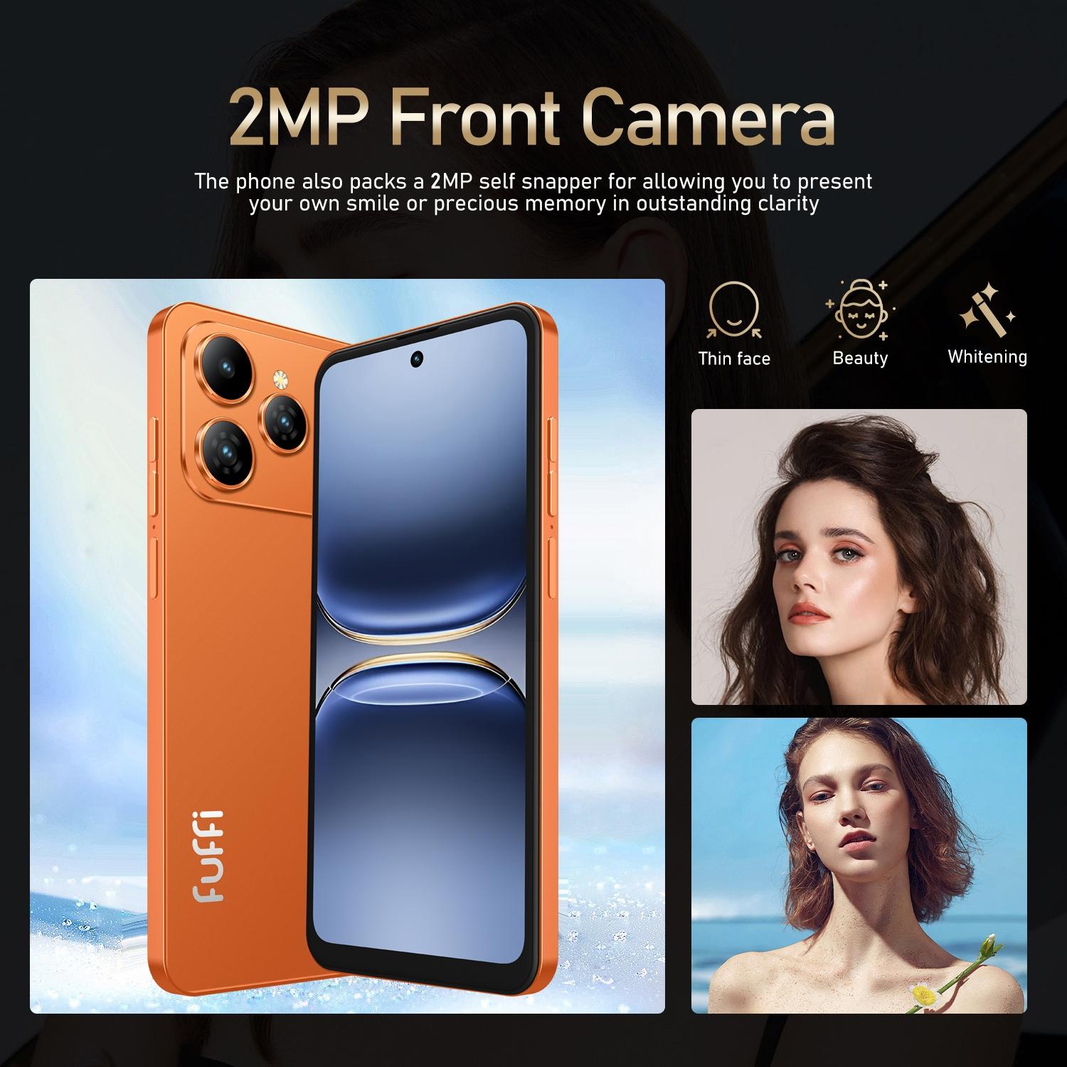 FUFFi M17 PRO Fashion Large Screen Smartphone, 6.56-Inch HD Screen, 4G Network, 2MP+2MP Camera, 3GB RAM, 32GB ROM, 3100mAh Battery, Dual SIM Dual Standby, Android 10.0