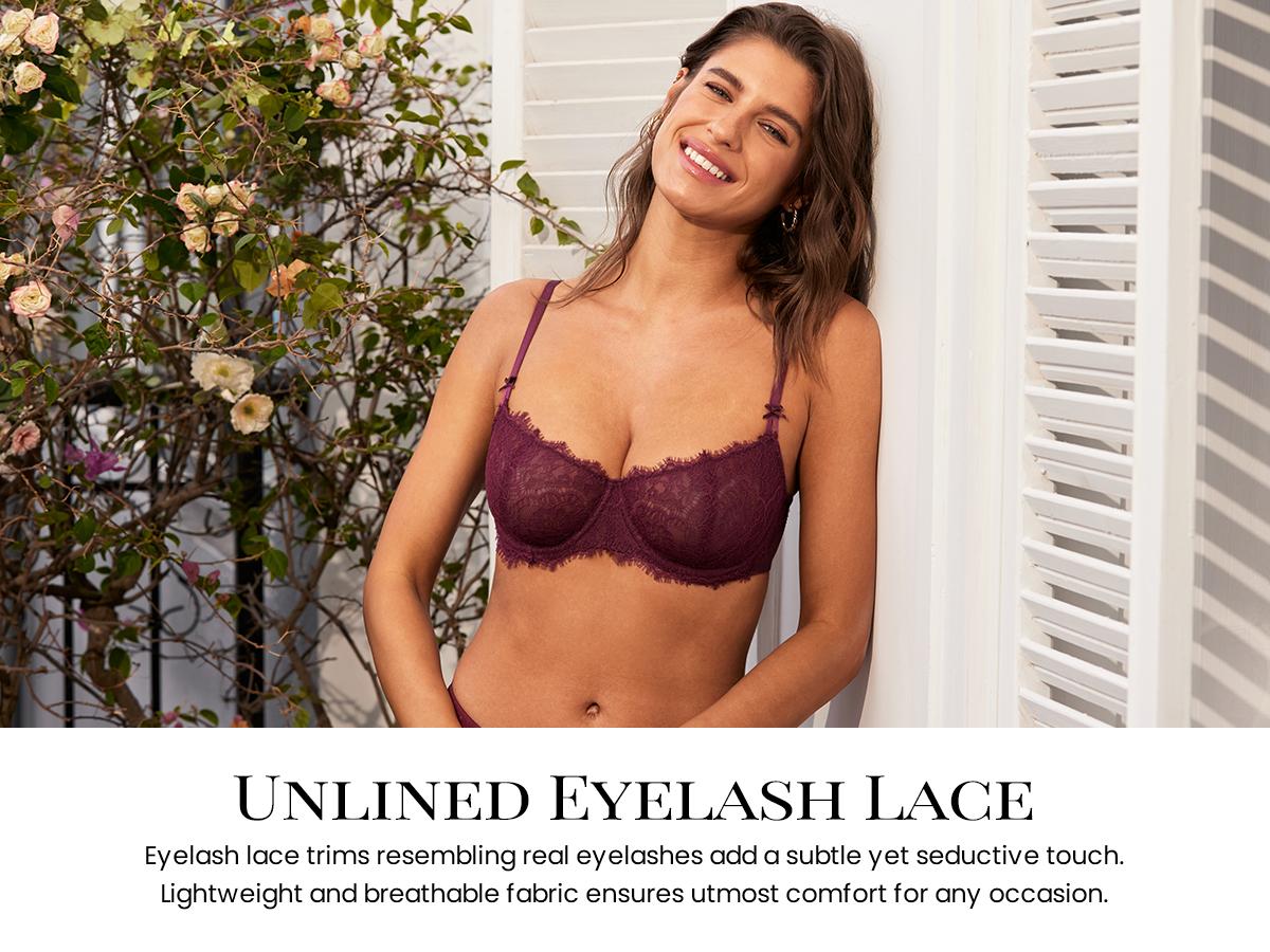 DOBREVA Women's Balconette Sexy Unlined Bra Lace Push Up Plus Size Bras See Through Underwire SpringStatements DOBREVA Women's Balconette Sexy Unlined Bra Lace Push Up Plus Size Bras See Through Underwire SpringStatements