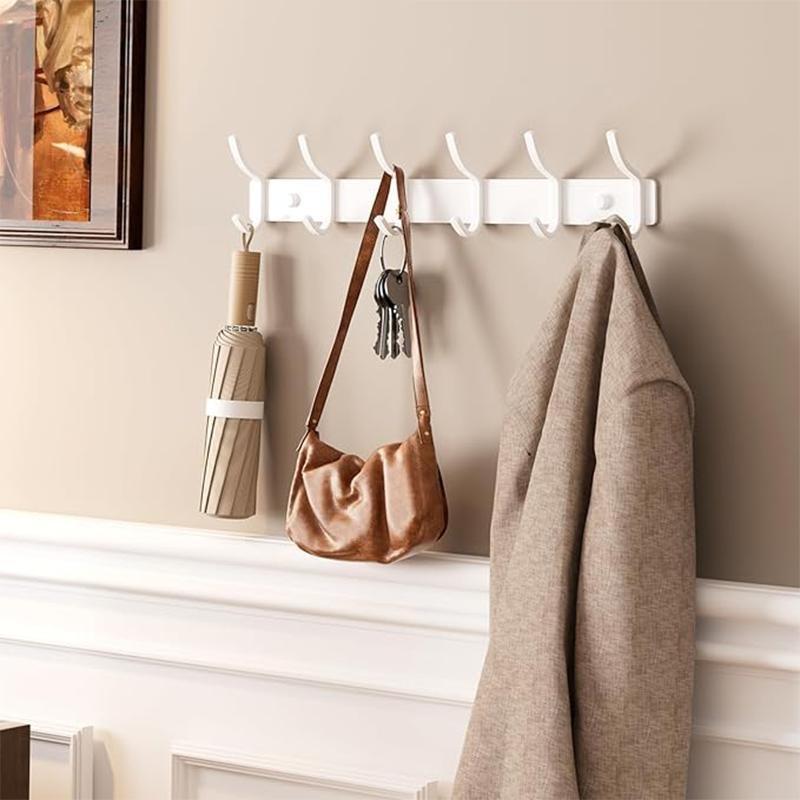 Wall-Mounted Clothes Hanger, Arc Design, Ideal for Entryway, Living Room, Bedroom, Bathroom, Kitchen, Hang Coats, Bags, Towels