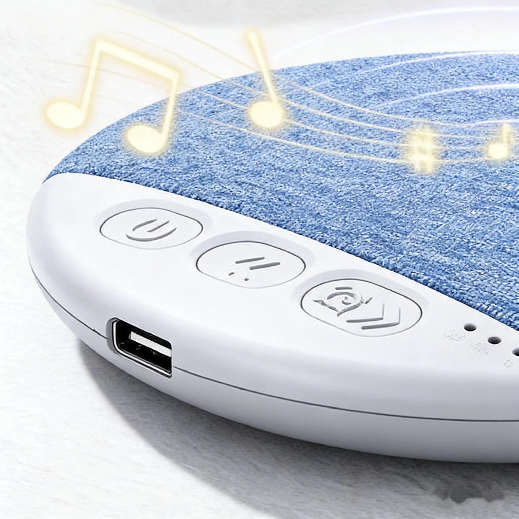 Bluetooth-compatible Pillow Speaker for Sleep, Deep Sleep with Noise, No Disturbance for Partner, Timer Function, Ultra-Thin Design, Wireless Speaker