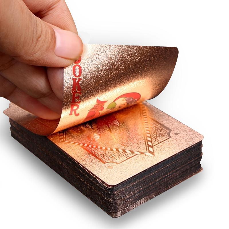 Champagne Rose Pink Waterproof Diamond Playing Cards – Luxurious, Durable & Flexible Poker Deck for Game Night and Christmas Gifts   Party Cardsgame