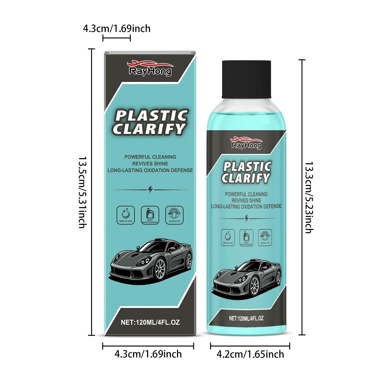 200ML Car Plastic Renewal Agent, Restores Exterior Plastic, Tire Rubber, Interior Dashboard, Door Panels, Leather Seats, Suitable for Most Cars
