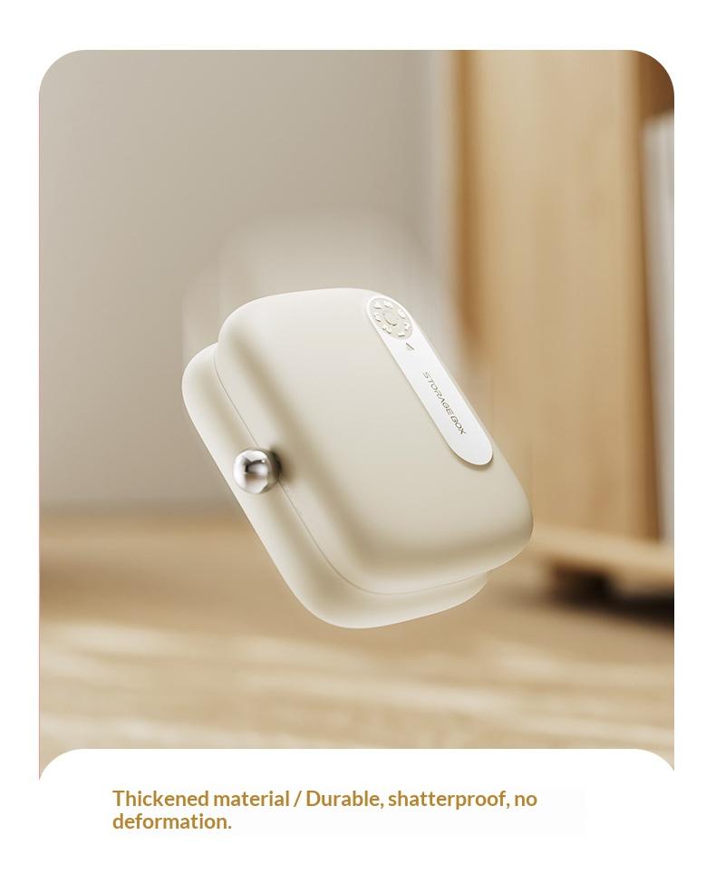 Portable pill box, mini pill box for three meals a day, mini pill container for carrying medication, pills, and health supplements