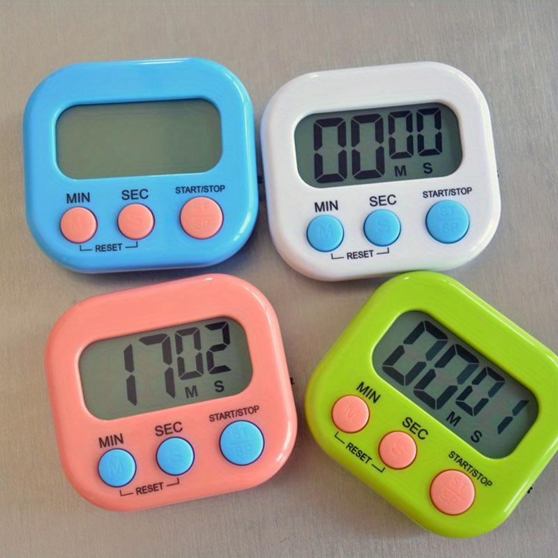 1 piece, multi-function electronic timer, magnetic digital timer, Digital adjustable timer, LCD display, bell/mute switch countdown timer, used in breaks, cooking, gyms, timer gifts, kitchen accessories