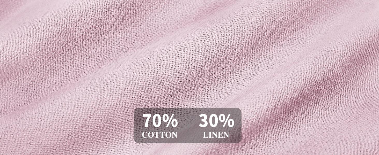70 percent cotton 30 percent linen fabric