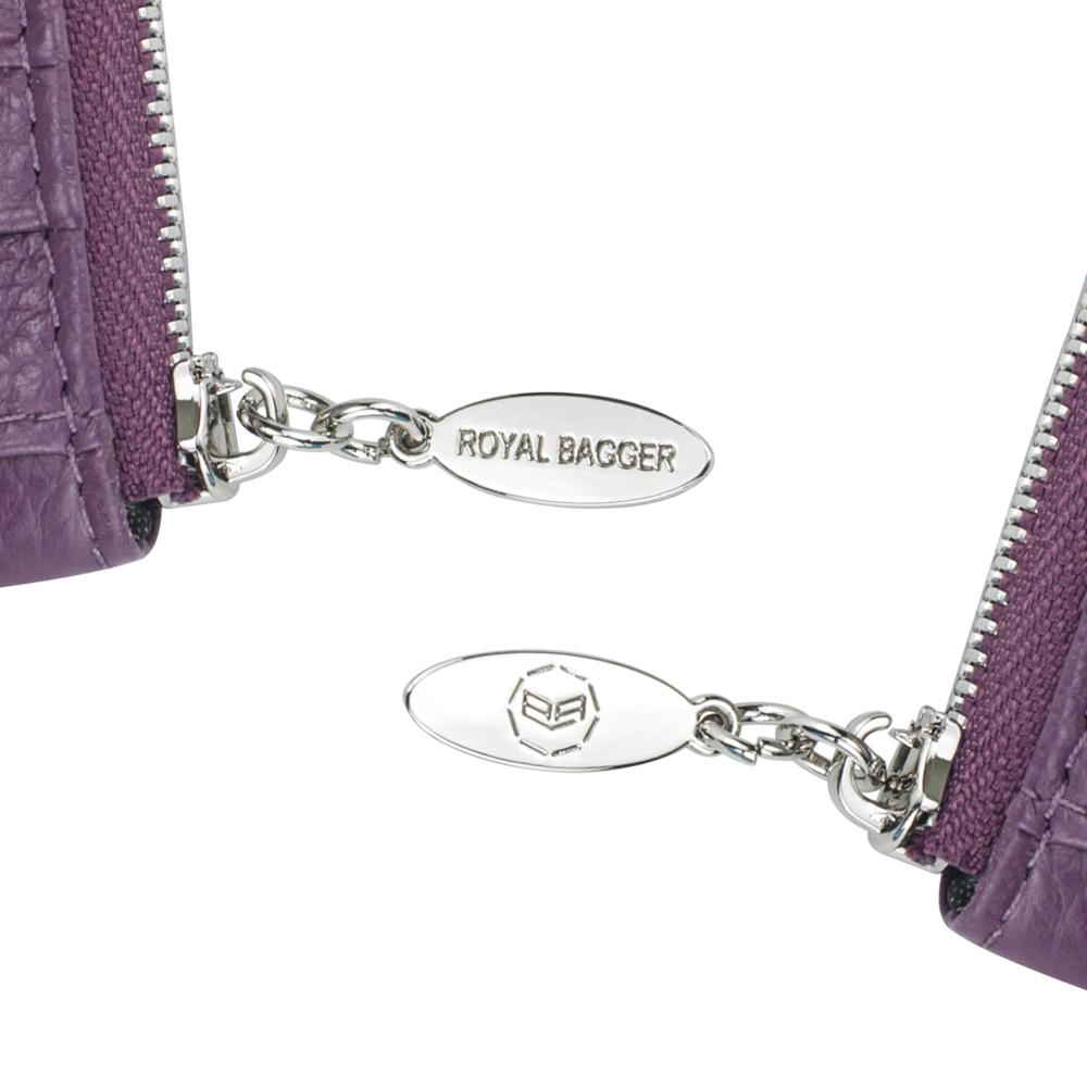 Royal Bagger RFID Blocking Women's Short Wallet Genuine Leather Multi-card Slots Card Holder Trifold Purse Magnetic Opening 2063 SpringStatements