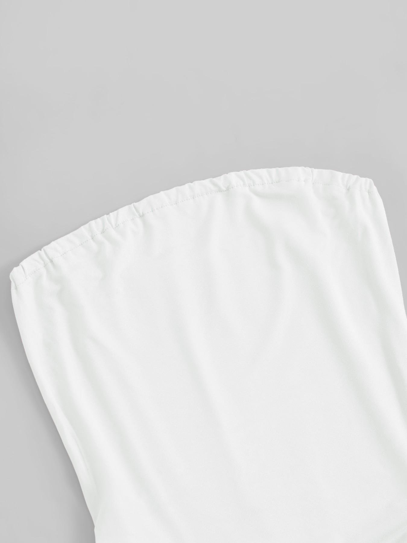 Y2K Style Drawstring Tube Top, Gothic Spider Letter Print, Slim-Fitting Sleeveless Crop Top, Streetwear Trend, Summer New Arrival