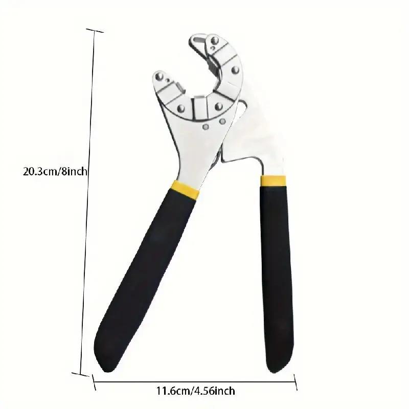 14-in-1 multifunctional wrench set, high-carbon steel adjustable open-end wrench, with serrated design, strong grip, mechanical operation, no assembly required, suitable for DIY, electrical repairs, motorcycle and bicycle maintenance tools