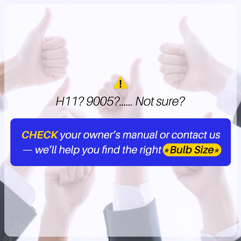 AUTOONE H7 Headlamp Bulbs, 6500K White Super Bright, Real Mini 1:1 Halogen Size, No Adapter Needed, Non-polarity Plug and Play H7LL Fanless Headlight/Fog Replacement Bulb, Pack of 2