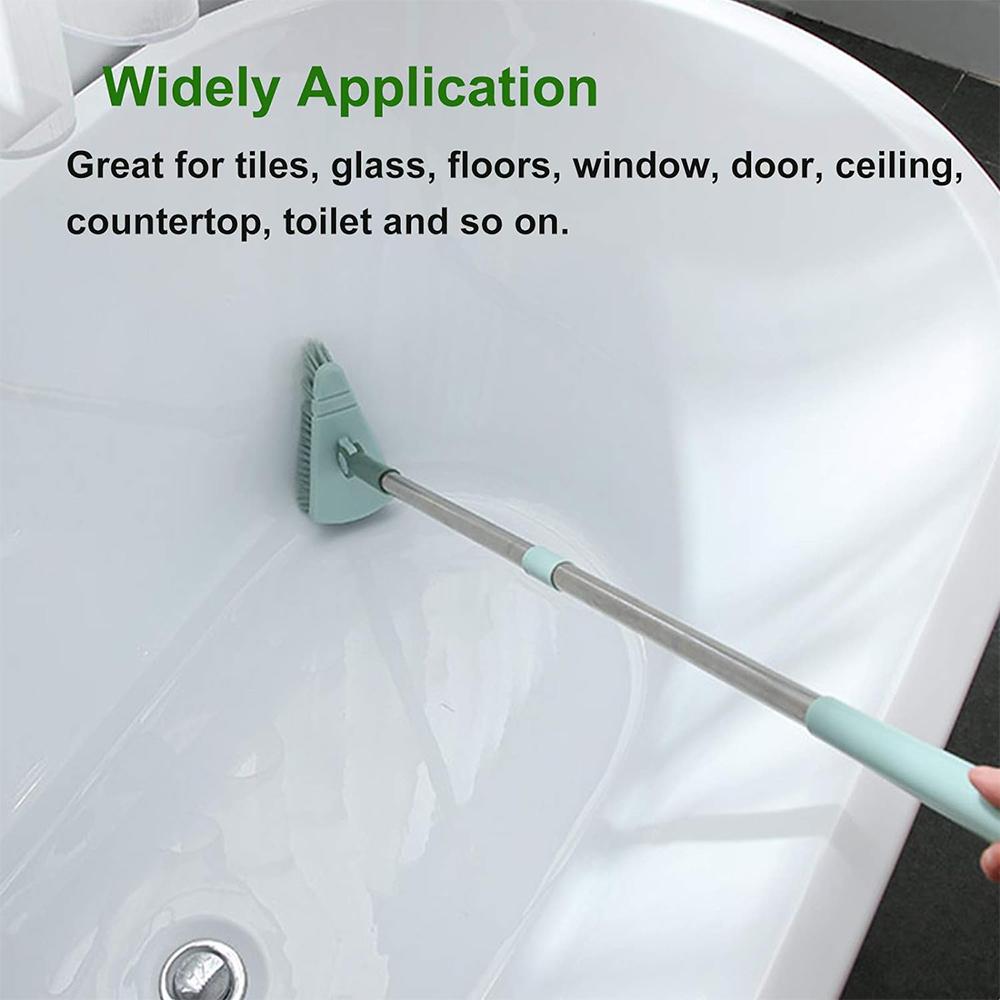 Stiff Bristle Shower Brush, Removable Cleaning Brush with Long Handle, Home Essentials Professional Cleaning Tool for Bathroom & Kitchen & Balcony, Floor Cleaning Supplies 2024 Rug Cleaning, Summer Gift