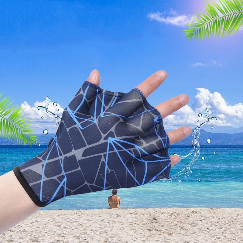 Men & Women Swimming Gloves Hand Fins, Water Sports Training Equipment, Ideal for Swimmers, Divers, Snorkelers, Dive Gear Accessories