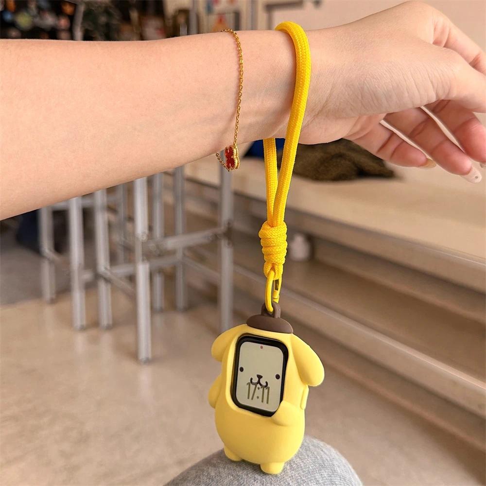 Watch Case Lanyard Silicone Protective Cute For Pom Pom Purin For Apple Watch S11 S10 S9 S8 SE Ultra 49MM Cartoon Holiday Gift
