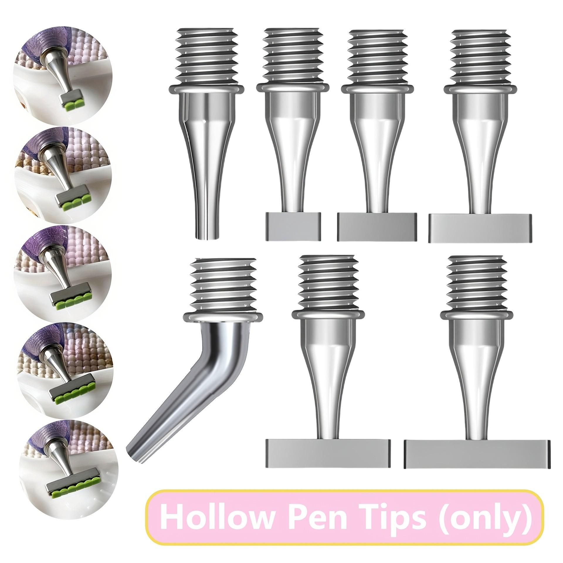 Stainless Steel Screw Multi-Functional Durable Material Vacuum Diamond Painting Replacement Head Set, Compatible with Most Vacuum Diamond Pens, Diamond Art Tools
