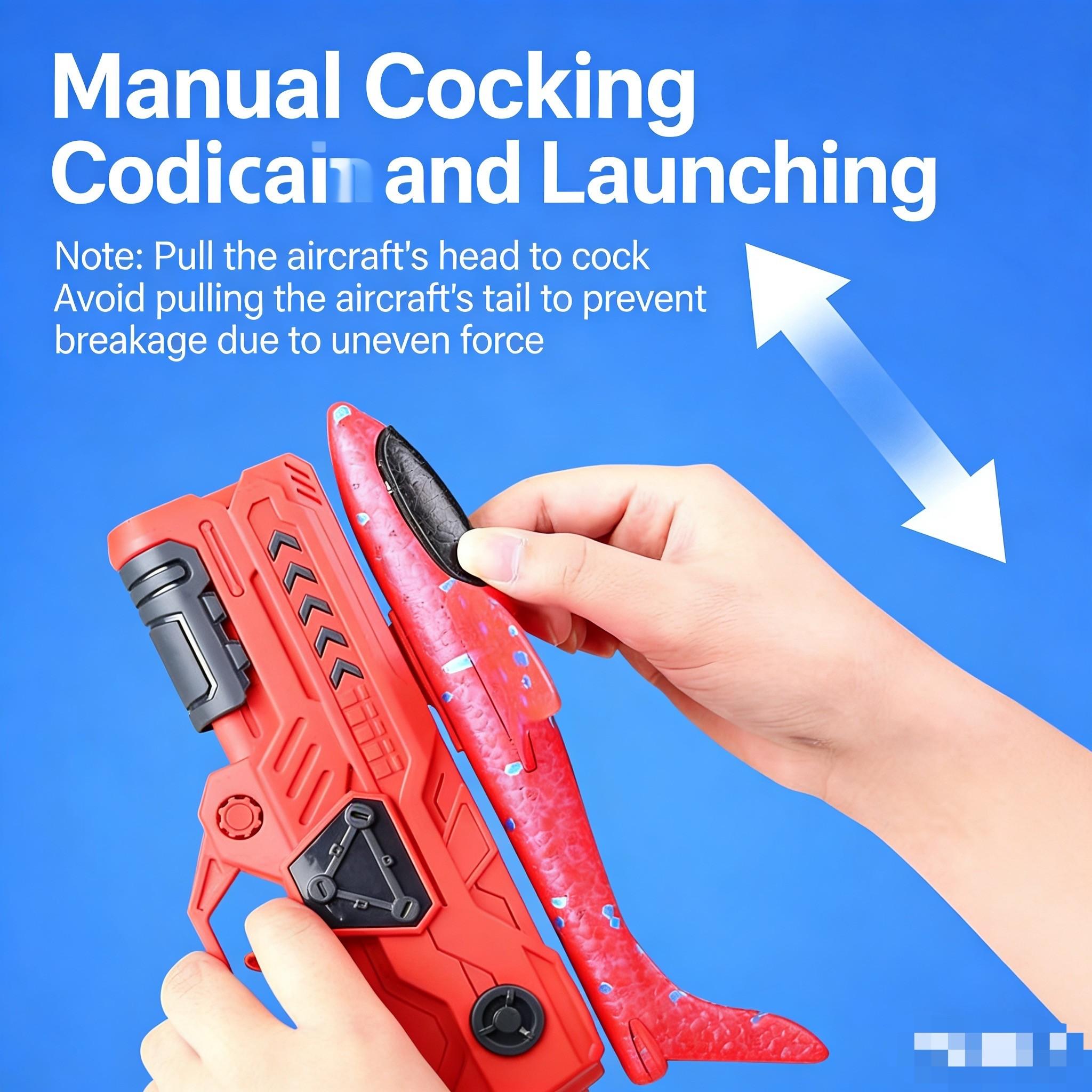 9.45'' Foam Glider Plane Toy for Boys, Flying Toys Birthday Gifts for Boys Girls Ages 4-12, Fun Outdoor Play Equipment