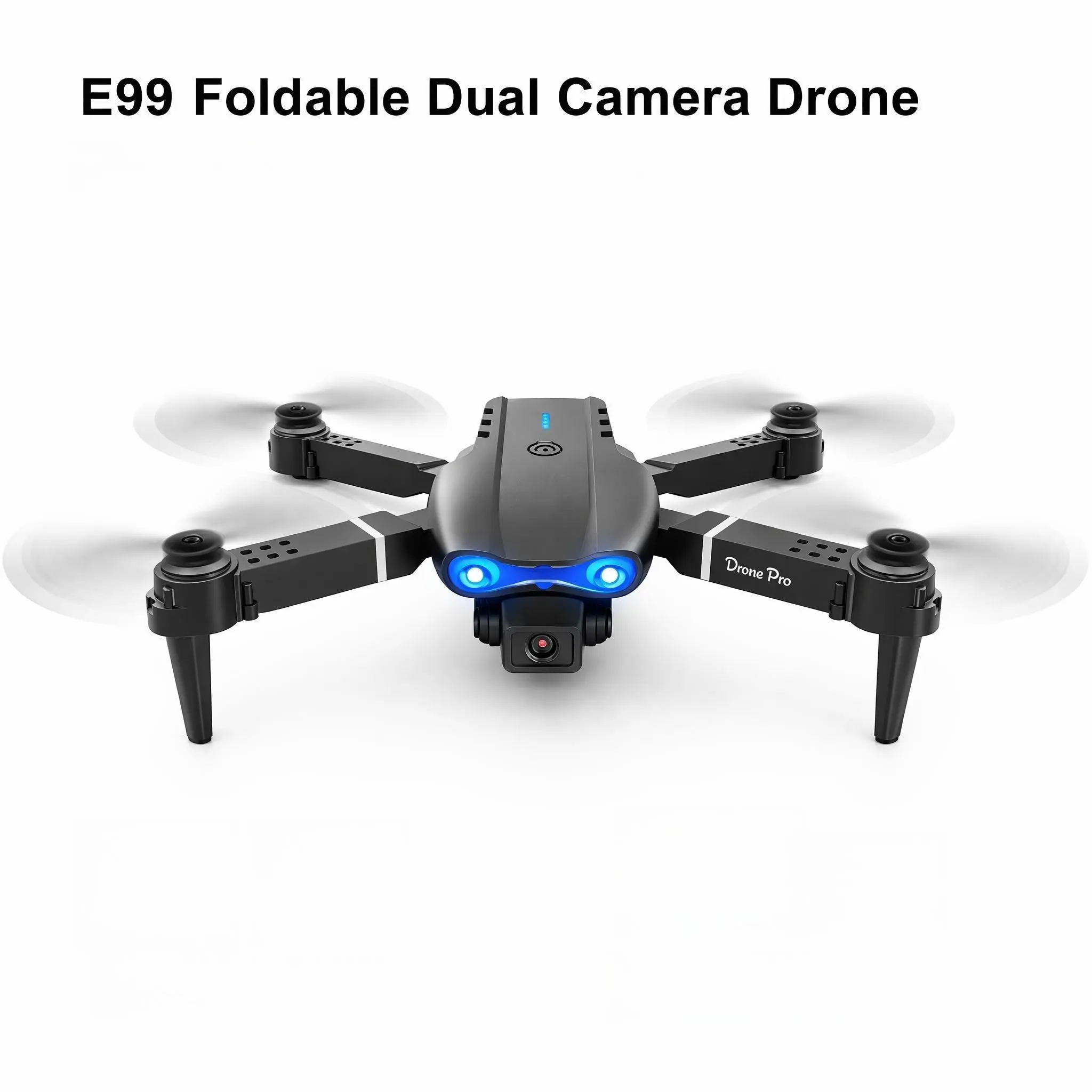 E99 Foldable Dual Camera RC Drone, Equipped with Portable Storage Bag & Full Accessories for Outdoor Daily Use