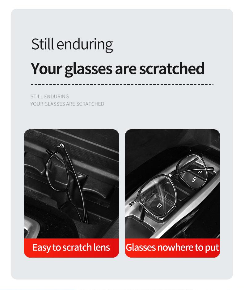 Portable Sunglass Clip, Durable Abs Material, Universal Car Sunglass Holder, //, Vehicle Eyewear Organizer