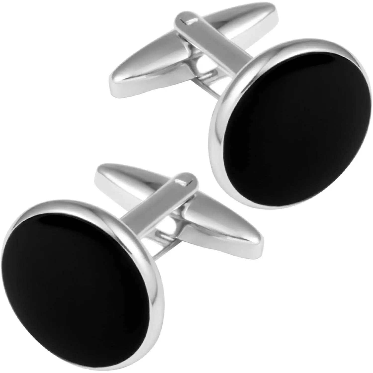 Classic Men's Cufflinks Set for Wedding Business Dress Shirts with Gift Box(Gift)