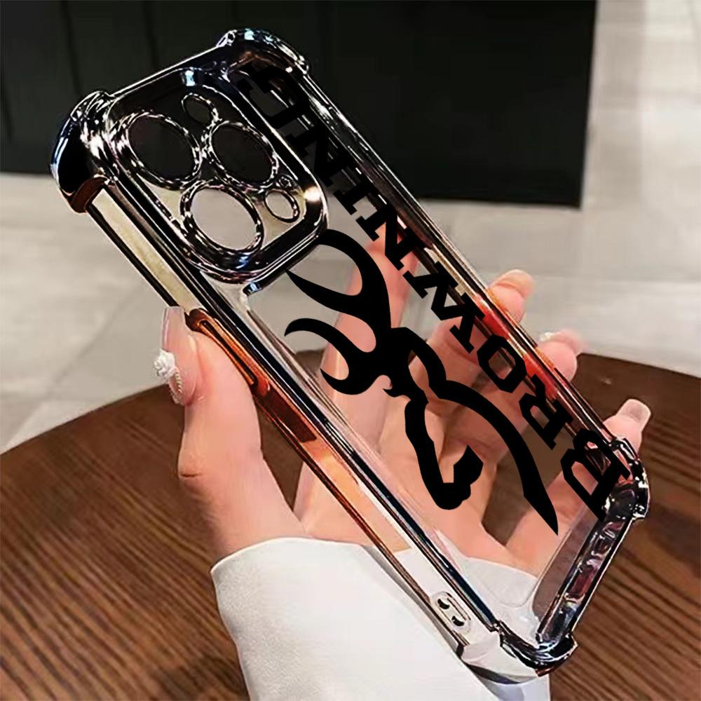 Camo Browning Logo Phone Case Suitable for iPhone 17 16e 16 15 14 13 12 11 Mini Pro Max Air X XR XSMAX 8 7 Plus Anti Fall Matte Back Cover