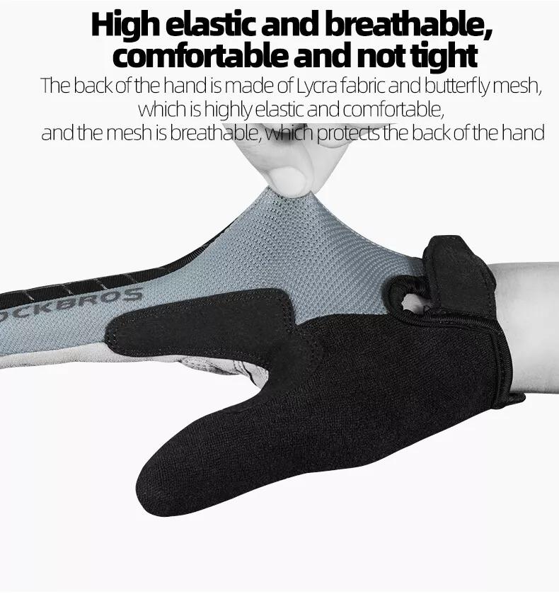 ROCKBROS Full Finger Gloves Touch Screen MTB Motorcycle Bicycle Cycling Gloves Touch Screen Anti-Slip MTB Gloves for Cycling Workout Outdoor Sports ROCKBROS Full Finger Gloves Touch Screen MTB Motorcycle Bicycle Cycling Gloves Touch Screen Anti-Slip MTB Gloves for Cycling Workout Outdoor Sports