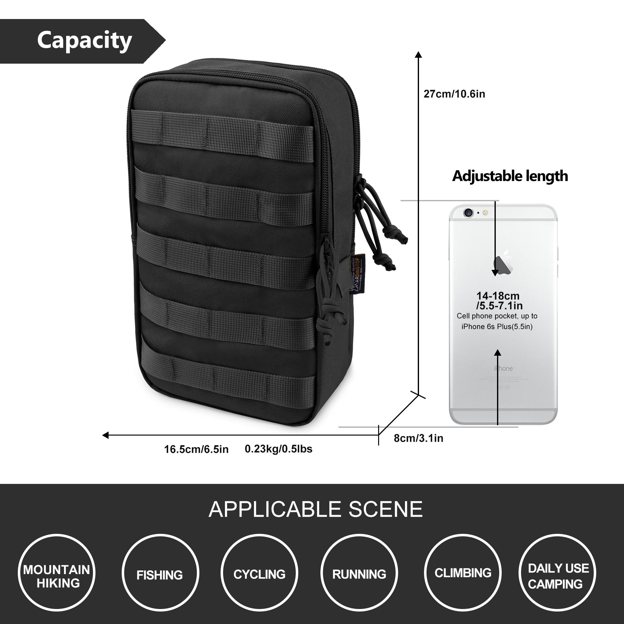 Mardingtop Molle Military TacticalUtility Pouch, Tactical Rip-away First-aid Pouch, Molle Attachment MilitaryModular Attachment for QutdoorCamping military tactical backpack purse versatile backpack camping  backpack tactical backpack casual travel