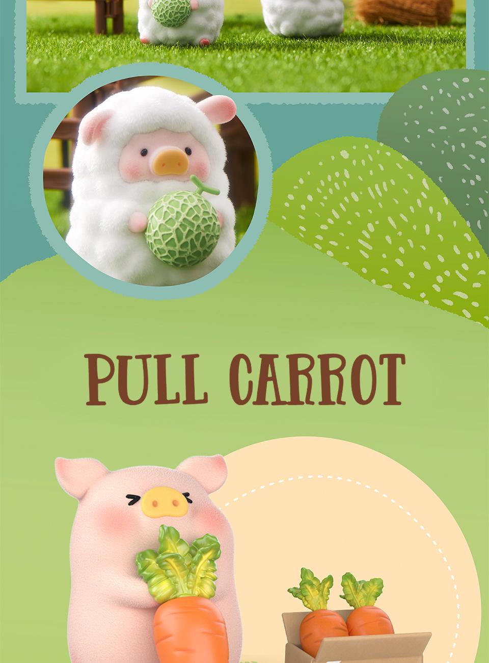 52TOYS Lulu The Piggy My Sweet Farm Garden Kawaii Creative Gift Room Decor Desktop Decoration Gift for Birthday Party