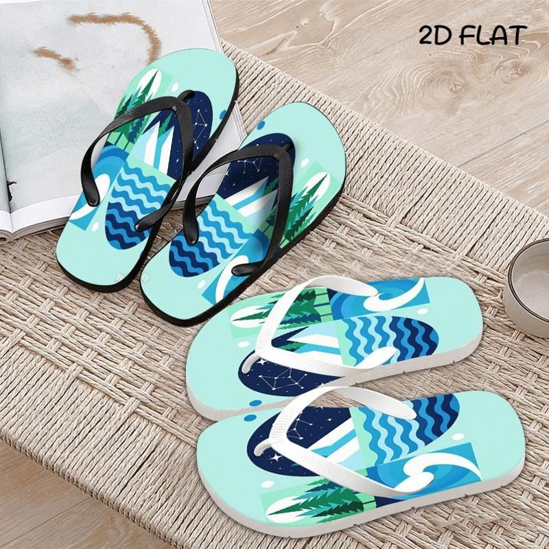 Men's Fashion Sandals & Slides, Multiple Colors & Sizes Available, Stylish Flat - Design Nature - Inspired, Comfortable for Daily Wear & Outdoor Activities, High - Quality Material, Trendy Men's Footwear for Summer, Cool - Toned Nature Illustration